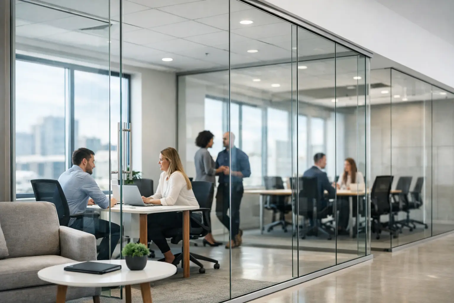 Glass Partition Office Design Benefits