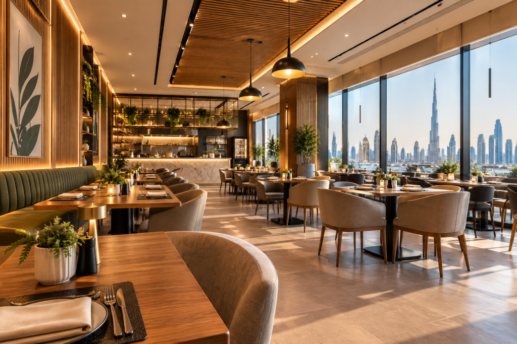 Restaurant interior design and fit-out in Dubai